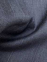 CN5577 CANONICO Super 110's rayure bleu marine[Textile] HOSOI SYOJI Images supplémentaires