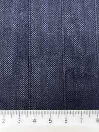 CN5577 CANONICO Super 110's rayure bleu marine[Textile] HOSOI SYOJI Images supplémentaires
