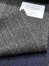 CN5579 CANONICO Super110's à rayures marron[Textile] HOSOI SYOJI Images supplémentaires