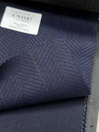 CN5587 CANONICO Super110's carreaux bleu marine[Textile] HOSOI SYOJI Images supplémentaires