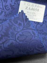 ZA4658 T.G.di Fabio Jacquard cachemire bleu[Tissu] HOSOI SYOJI Images supplémentaires