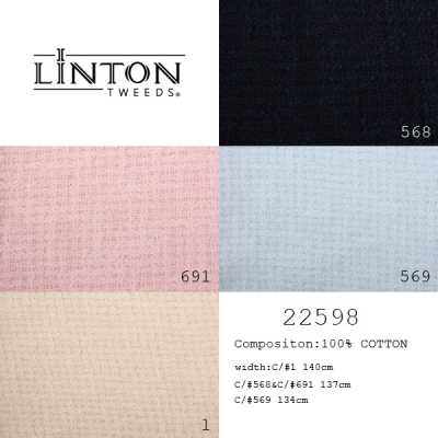 22598 Linton Tweed, Fabriqué en Angleterre, Tissu extérieur