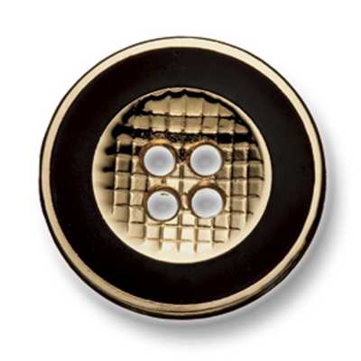 335 Boutons métalliques de fabrication japonaise pour costumes et vestes, doré/noir