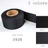3938 Ruban à rayure latérale, mélange tissé, soie 50 % cupro 50 %, bord de rayure latérale, largeur 38 mm