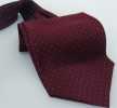 AS-922 Cravate Ascot Domestique En Soie à Pois Rouge Vin