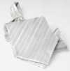 AS-943 Cravate Ascot En Soie Domestique Rayure Gris