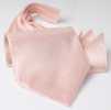 AS-984 Cravate Ascot Domestique En Soie Motif Point De Riz Rose