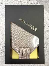 AS-992 Cravate Ascot Domestique En Soie Motif Point De Riz Brun[Accessoires Formels] Yamamoto(EXCY) Sous-photo
