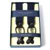AT-2313-NV Albert Thurston Bretelles Pin Dot Motif 35MM Bleu Marine