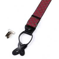 AT-2387-WI Bretelles Albert Thurston petit motif 35MM bordeaux[Accessoires de cérémonie] ALBERT THURSTON Images supplémentaires