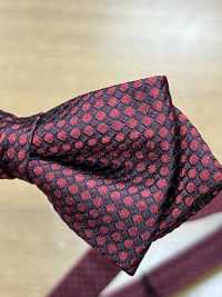 BFK-987 Jacquard Soie Domestique Épée Papillon Motif Point De Mousse Thaï Rouge Vin[Accessoires Formels] Yamamoto(EXCY) Sous-photo