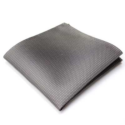 CF-300 Mouchoir en soie fabriqué au Japon, petit motif, gris