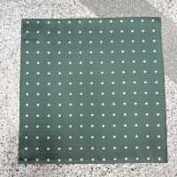 CF-601 100% Soie Domestique Pochette Motif Pois Vert[Accessoires Formels] Yamamoto(EXCY) Sous-photo