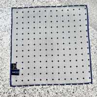 CF-602 100% Soie Domestique Pochette Motif Pois Bleu[Accessoires Formels] Yamamoto(EXCY) Sous-photo