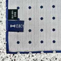 CF-602 100% Soie Domestique Pochette Motif Pois Bleu[Accessoires Formels] Yamamoto(EXCY) Sous-photo