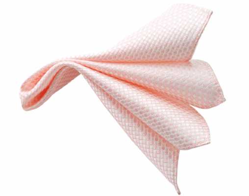 CF-984 Pochette de costume en soie fabriquée au Japon, motif Kanoko, rose