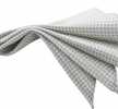 CF-985 Pochette de costume en soie fabriquée au Japon, motif Kanoko, gris clair