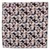 CF-ROSE-BK Pochette de costume imprimée en soie Rose noire