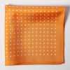 CFD-7OR Pochette De Costume En Soie à Pois Orange