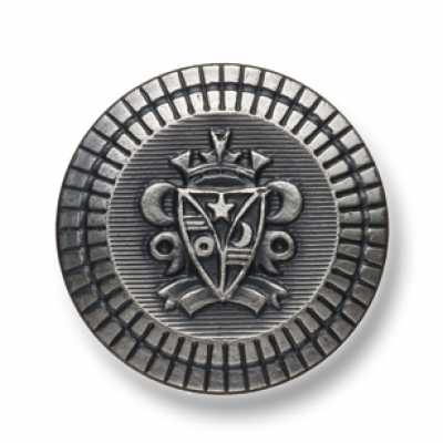 EX200 Boutons métalliques fabriqués au Japon pour costumes et vestes, argentés