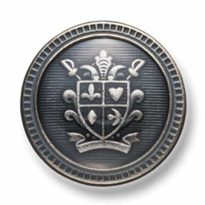 EX211 Boutons métalliques fabriqués au Japon pour costumes et vestes, argent