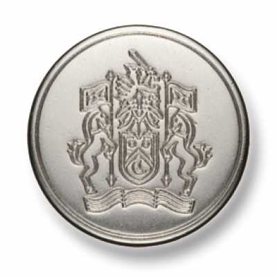 EX221S Boutons en métal fabriqués au Japon pour costumes et vestes, argent