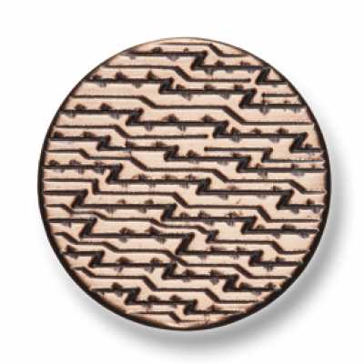 EX226 Bouton en métal fabriqué au Japon pour costumes et vestes, bronze