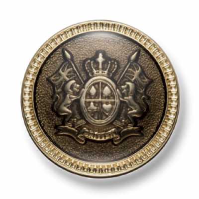 EX237 Boutons métalliques fabriqués au Japon pour costumes et vestes, dorés