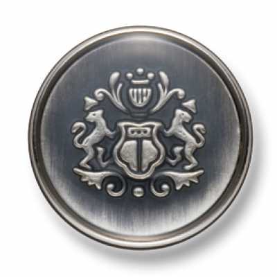 EX240 Bouton en métal fabriqué au Japon pour costumes et vestes, argenté