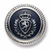 EX264 Bouton en métal fabriqué au Japon pour costumes et vestes : argent/marine