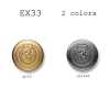 EX33 Boutons métalliques fabriqués au Japon pour costumes et vestes