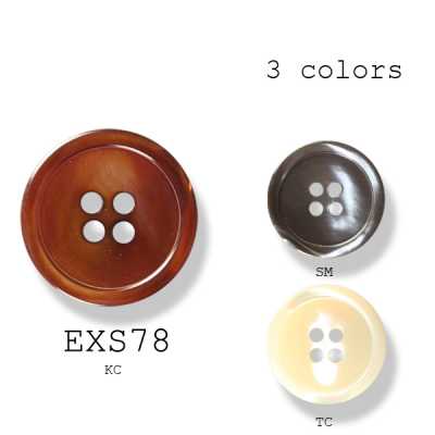 EXS-78 Boutons en coquillage naturel fabriqués au Japon pour costumes et vestes