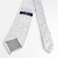 HVN-15 VANNERS Cravate Textile Usagée Faite Main Motif Paisley Blanc[Accessoires de cérémonie] Yamamoto(EXCY) Images supplémentaires