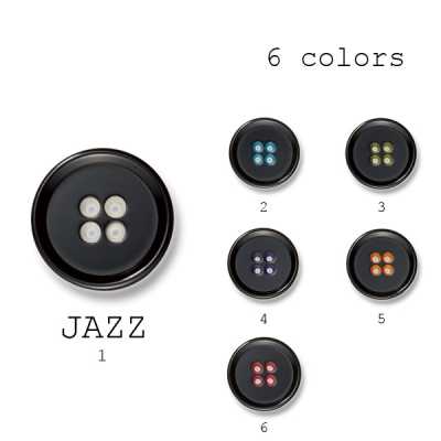 JAZZ Bouton à trou Tanuki fabriqué au Japon pour costumes et vestes