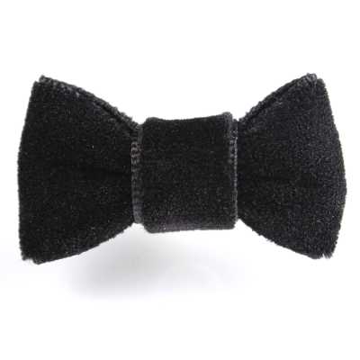 LPR-01 Broche de revers en ruban de velours noire