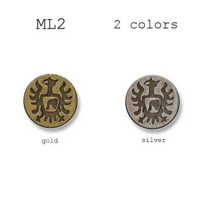 ML-2 Bouton en métal fabriqué en Italie pour costumes et vestes