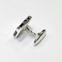 N-1 Made In Japan Boutons De Manchette Régimentaire Onyx Noir[Accessoires Formels] Yamamoto(EXCY) Sous-photo
