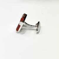 N-2 Made In Japan Boutons De Manchette Régimentaire Agate Rouge[Accessoires Formels] Yamamoto(EXCY) Sous-photo