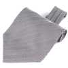 RAS-06 Cravate ascot en tissu Ring Heart, chevrons gris