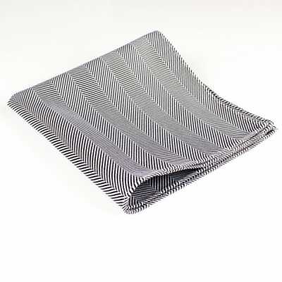 RCF-06 Pochette en tissu Ringhart fabriqué en Grande-Bretagne, motif chevron, noir