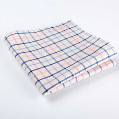 RCF-4072-09 Mouchoir en tissu Ringhart fabriqué au Royaume-Uni, motif Tattersall, beige/rose