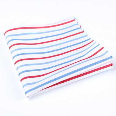 RCF-6258-77 Pochette à motif rayure crayon White/Red en tissu Ringhart fabriqué au Royaume-Uni