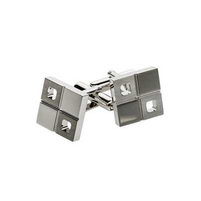 S-1 Boutons de manchette carrés, argent