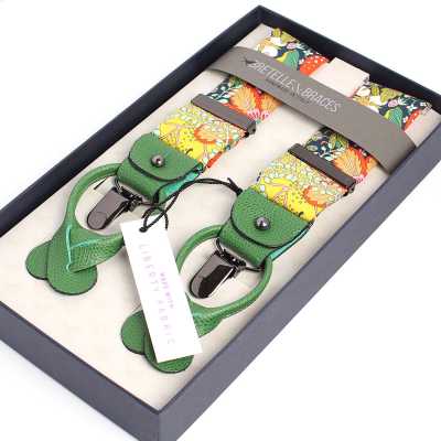 BRETELLE &amp; BRACES Imprimé Liberty Vert