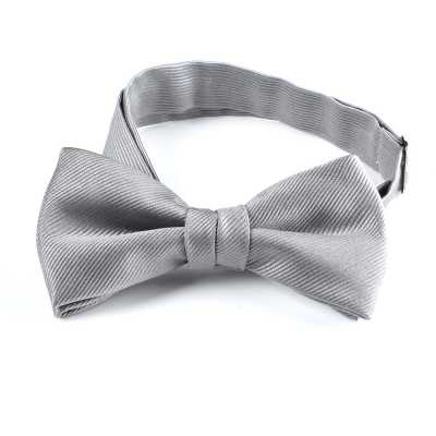 VBF-05 VANNERS Textile Noeud Papillon Usé Twill Gris