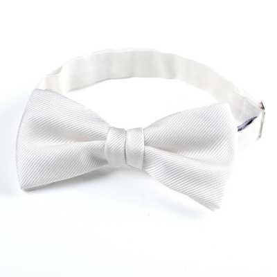 VBF-06 Nœud papillon en tissu VANNERS, sergé blanc