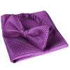 VBF-14 Nœud papillon en tissu VANNERS, motif pied-de-poule, violet