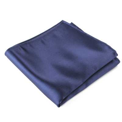 VCF-01 VANNERS Pochette de costume en tissu, unie, bleu marine