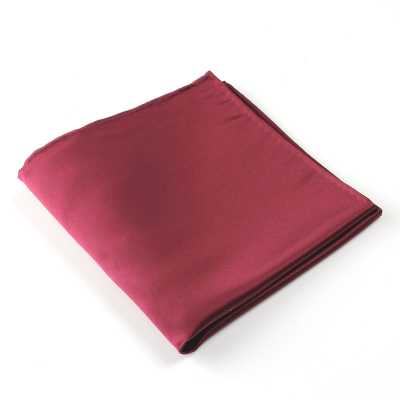 VCF-02 Pochette de costume, uni, bordeaux, confectionnée avec un tissu VANNERS