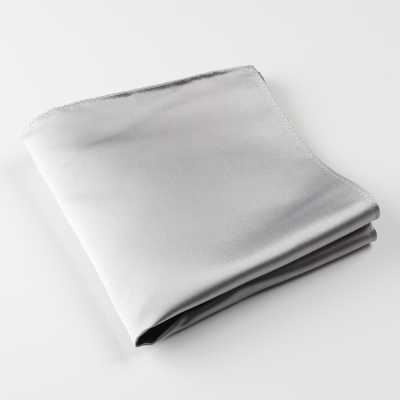 VCF-03 Pochette de costume en tissu VANNERS, uni, gris clair